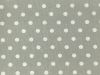 Craft Collection Cotton Print, Pea Spot, Silver