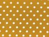 Craft Collection Cotton Print, Pea Spot, Mustard