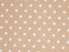 Craft Collection Cotton Print, Pea Spot, Beige