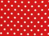 Craft Collection Cotton Print, Pea Spot, Red