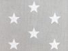 Craft Collection Cotton Print, Large Star, Silver