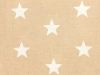 Craft Collection Cotton Print, Large Star, Beige