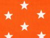 Craft Collection Cotton Print, Large Star, Orange