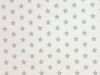 Craft Collection Cotton Print, Small Coloured Star, Silver