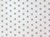 Craft Collection Cotton Print, Small Coloured Star, Dark Grey