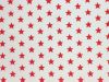 Craft Collection Cotton Print, Small Coloured Star, Red