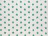 Craft Collection Cotton Print, Small Coloured Star, Emerald