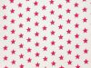 Craft Collection Cotton Print, Small Coloured Star, Cerise