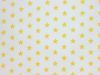 Craft Collection Cotton Print, Small Coloured Star, Yellow