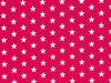 Craft Collection Cotton Print, Small White Star, Cerise