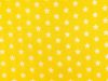 Craft Collection Cotton Print, Small White Star, Yellow