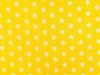 Craft Collection Cotton Print, Small White Star, Yellow