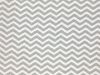 Craft Collection Cotton Print, Chevron, Silver