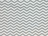 Craft Collection Cotton Print, Chevron, Dark Grey