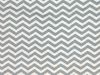 Craft Collection Cotton Print, Chevron, Dark Grey