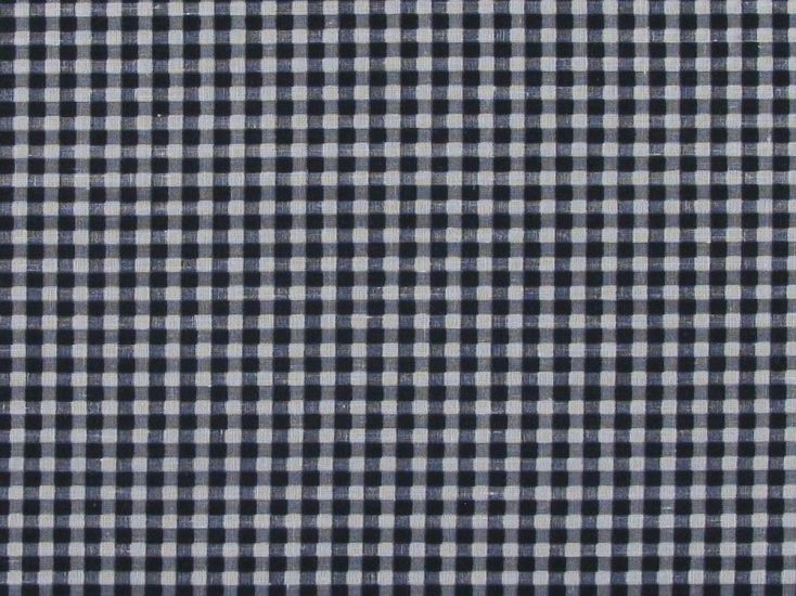 1/8 Inch Printed Polycotton Gingham, Navy