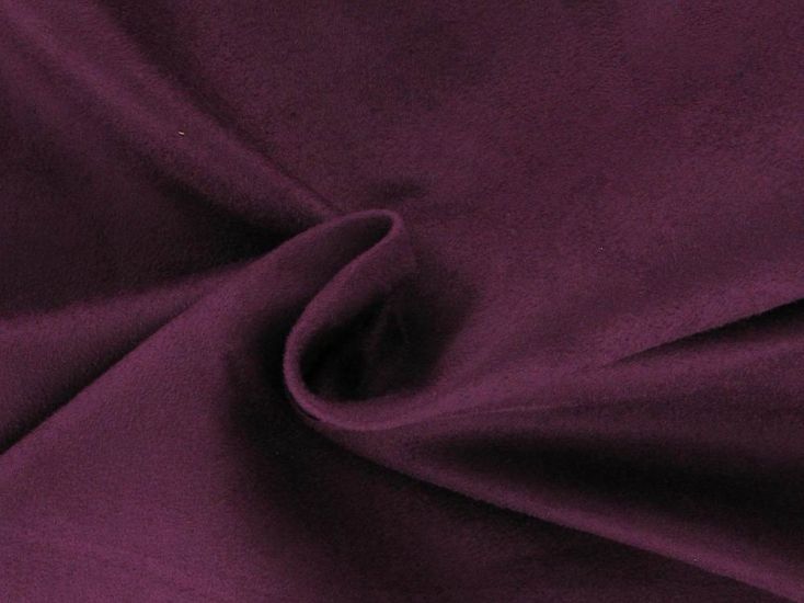 Arabella 150 gsm Faux Suede, Aubergine