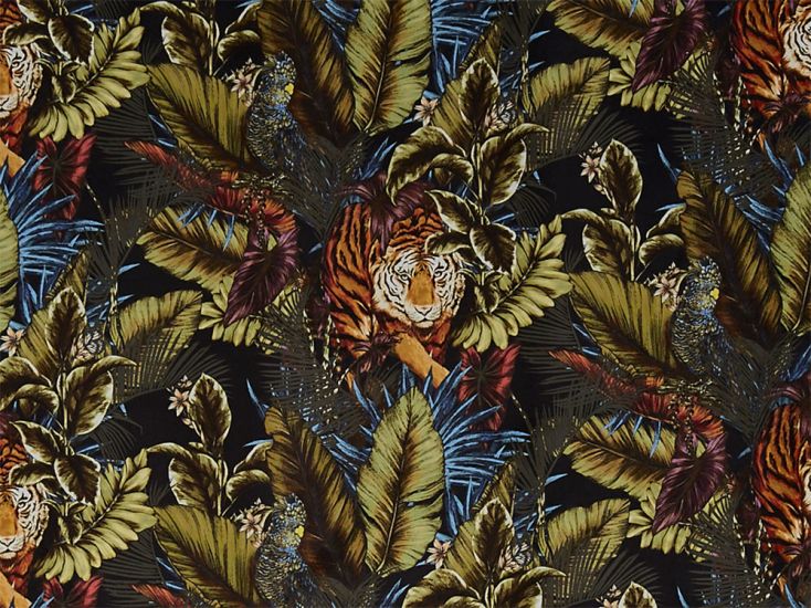 Bengal Tiger Printed Velvet, Amazon