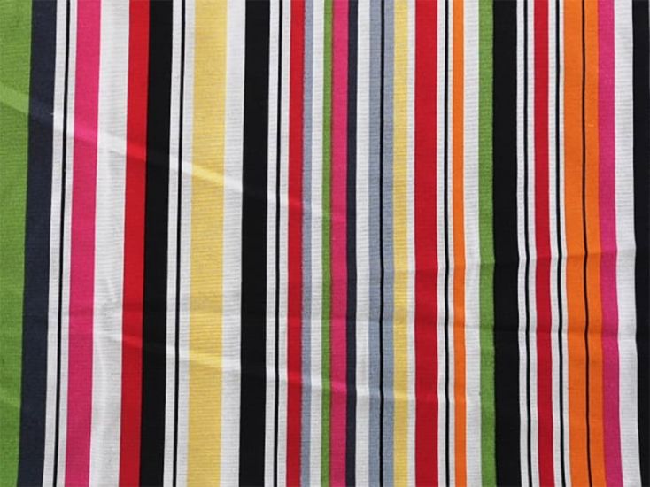 Multi Stripe Printed Canvas