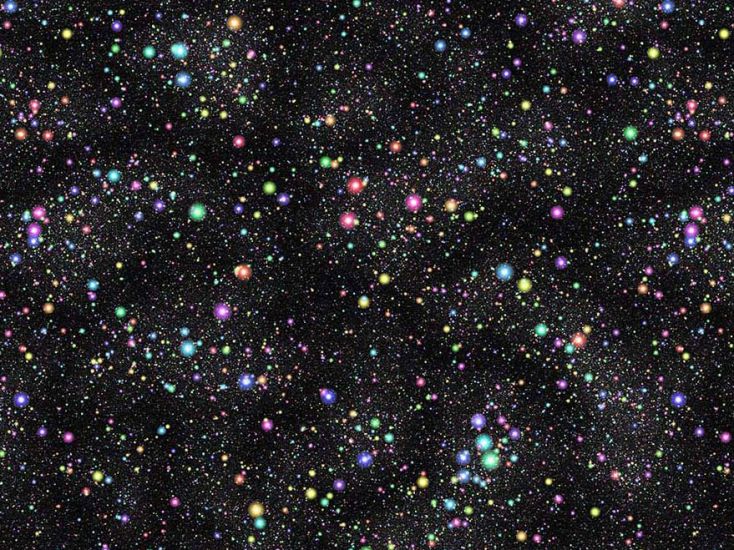 Cosmic Collection Cotton Print, Speckled Star Dust