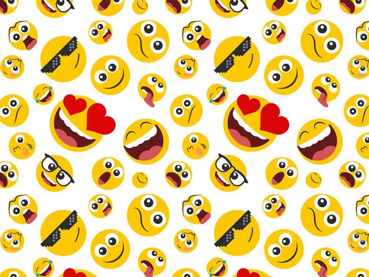 Emoji Madness Cotton Print