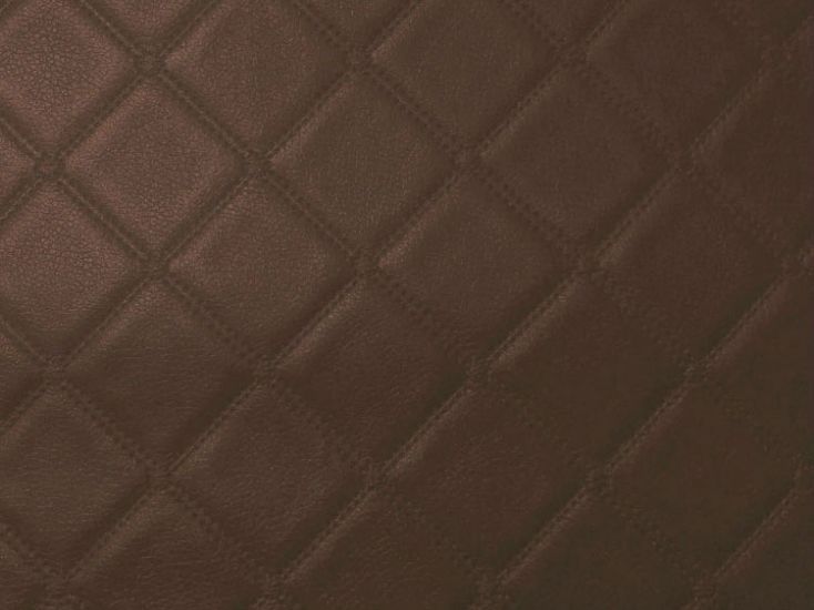 Fire Retardant Trellis Leatherette Faux Leather, Brown