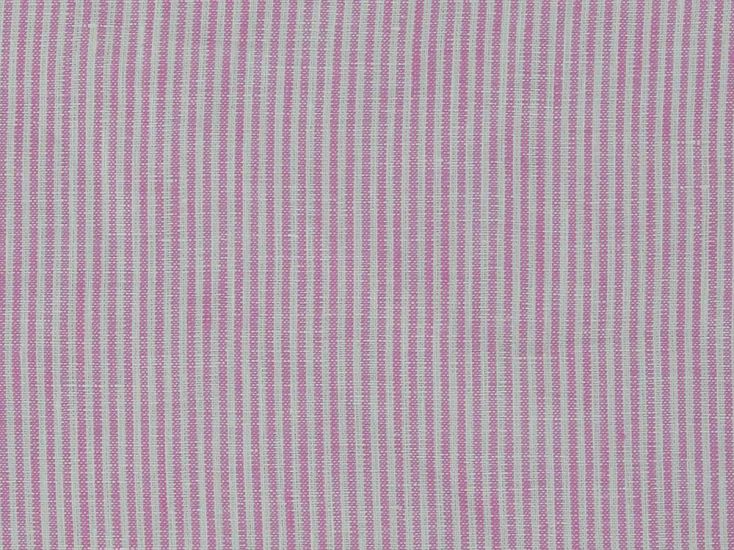 Quintin Narrow Stripe Irish Linen, Deep Pink