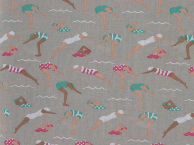 Splash and Swim Polycotton, Grey