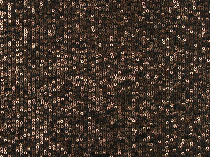 Stretch Sequin Knit, Black and Gold