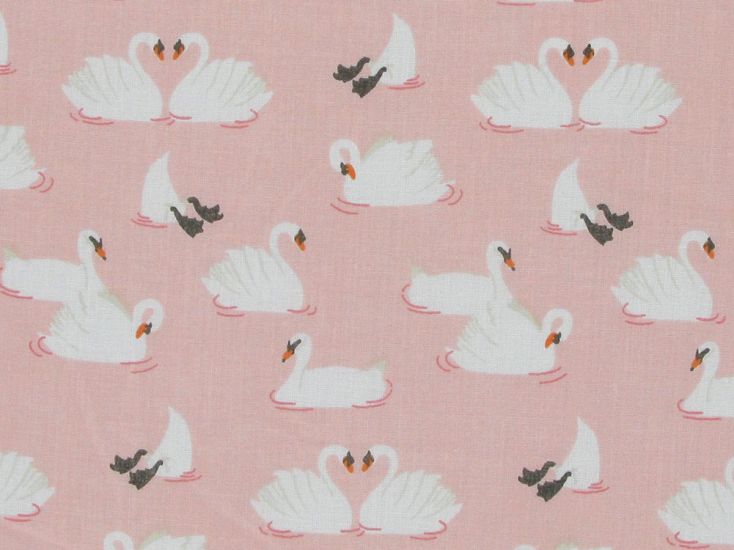 Swan Dive Polycotton Print, Blossom