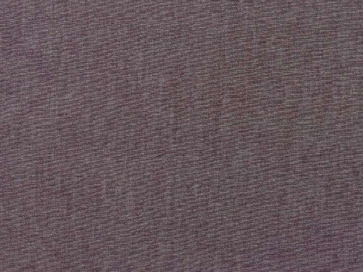 Yarn Dyed Cotton Chambray, Aubergine