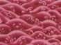 Isumi Japanese Foil Cotton Print, Pacific Waves, Red