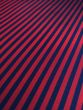 Woven Narrow Width Silk, Stripe, Navy and Red