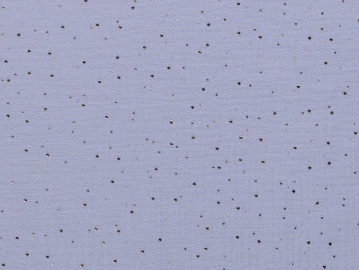 Gold Speck Foiled Double Gauze, Sky
