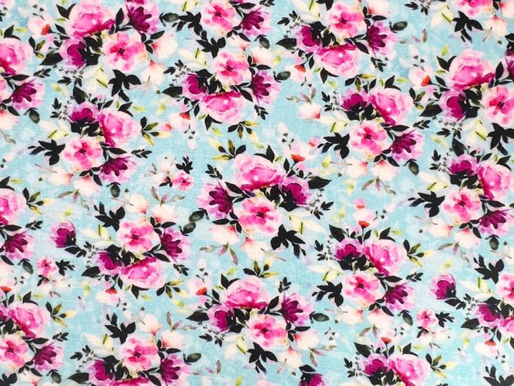 Hattie Garden Printed Viscose Linen Blend