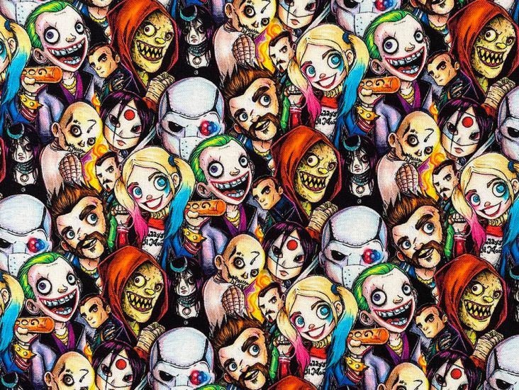 Scare Squad Cotton Print