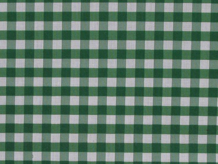 1/4 Inch Printed Polycotton Gingham, Green