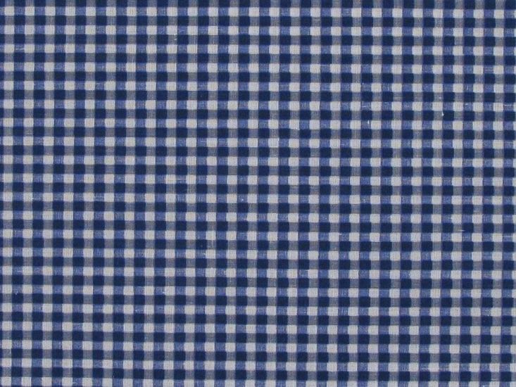 1/8 Inch Printed Polycotton Gingham, Royal