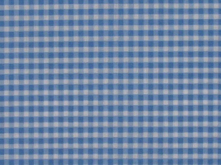 1/8 Inch Printed Polycotton Gingham, Sky