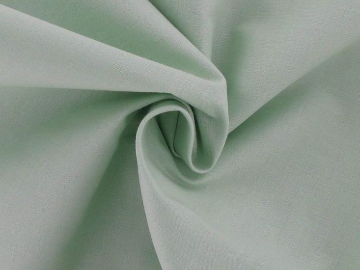 100% Premium Plain Cotton, Pastel Mint