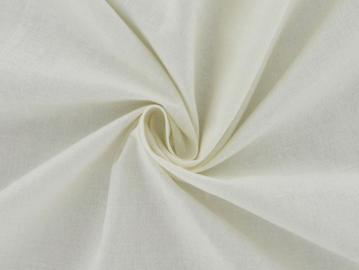 100% Premium Plain Cotton, Ivory