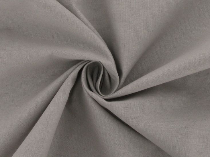 100% Premium Plain Cotton, Silver