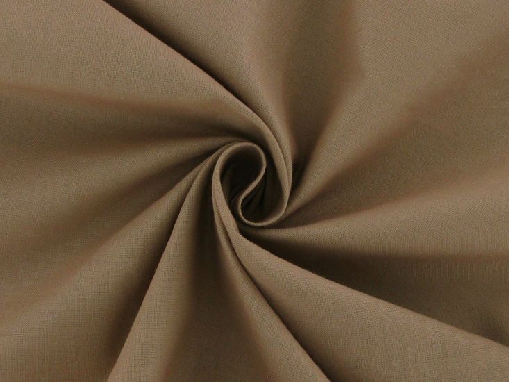 100% Premium Plain Cotton, Taupe