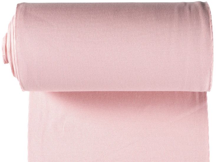 Tubular 2x2 Rib Cuffing, Light Pink