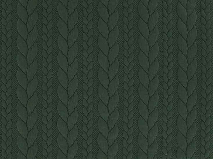 Soft Cable Knit Jersey, Moss
