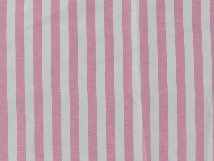 8mm Stripe Habutai, Pink and White