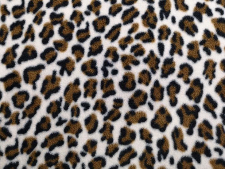 Premium Soft Anti-Pil Fleece, Snow Leopard