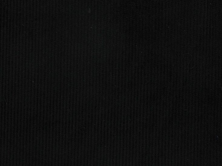 Cotton Corduroy - 8 Wale, Black