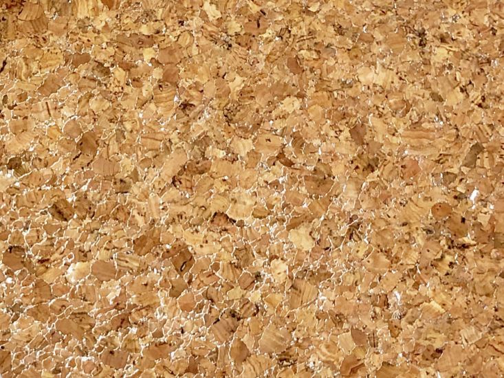 Large Grain Cork Vinyl, Silver