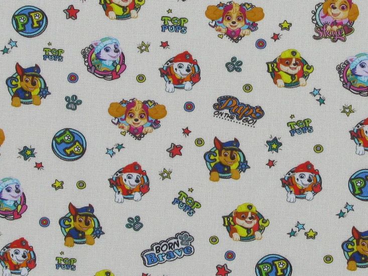 Paw Patrol Printed Cotton, Pups on the Go